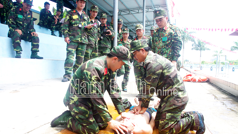 Lực lượng vũ trang tỉnh sẵn sàng các phương án phòng chống thiên tai, tìm kiếm cứu nạn