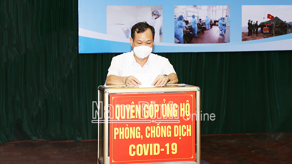 Văn phòng Đoàn đại biểu Quốc hội và HĐND tỉnh tổ chức phát động ủng hộ phòng, chống dịch COVID-19
