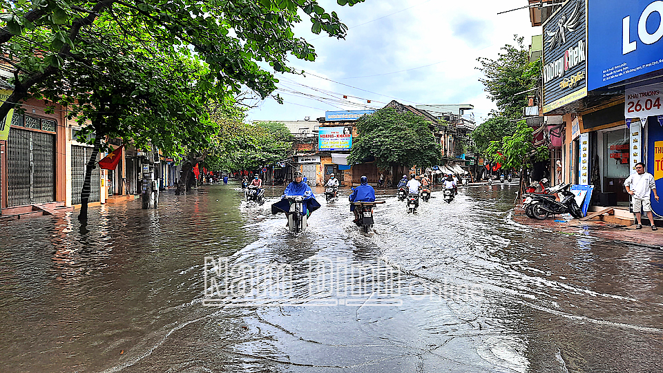 Thành phố Nam Định sẵn sàng ứng phó tình trạng ngập úng