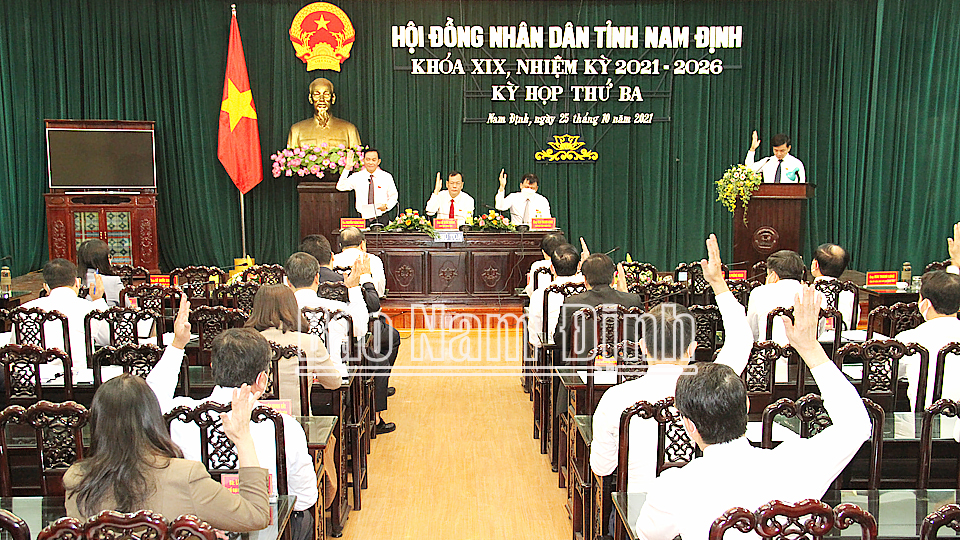 Nghị quyết ban hành Quy chế hoạt động của Hội đồng nhân dân tỉnh Nam Định khóa XIX, nhiệm kỳ 2021-2026