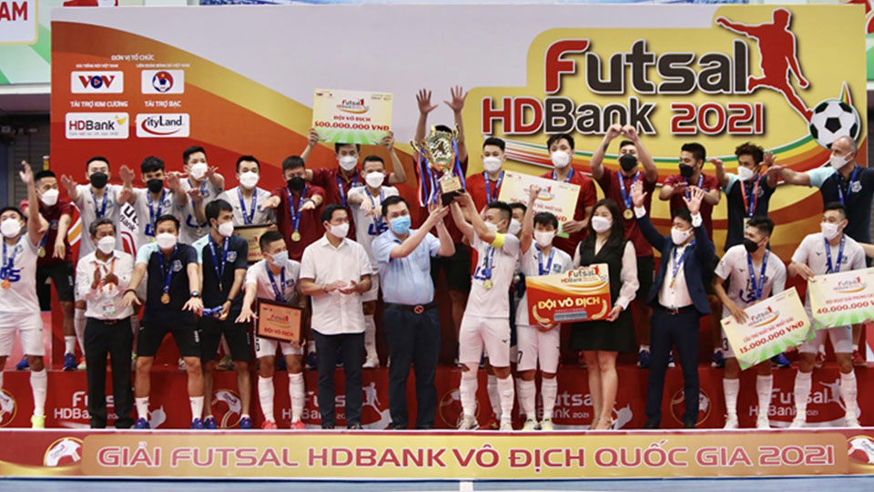 Giải Futsal HDBank VĐQG 2021: Thái Sơn Nam bảo vệ thành công ngôi vô địch