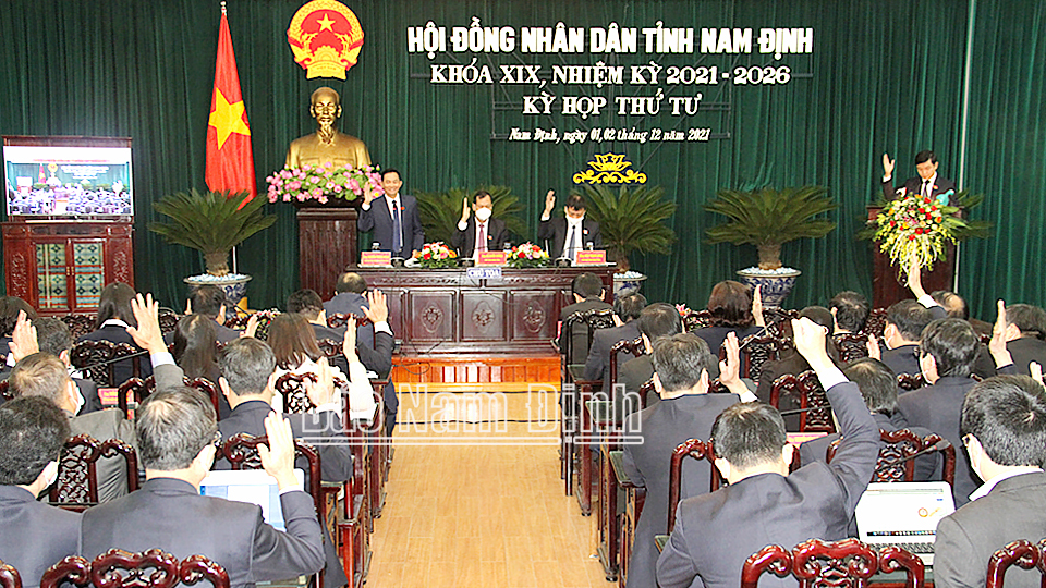 Nghị quyết về việc phê chuẩn tổng quyết toán ngân sách nhà nước tỉnh Nam Định năm 2020