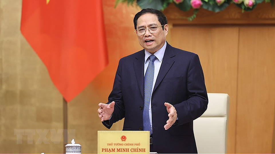 Thủ tướng Chính phủ Phạm Minh Chính chủ trì phiên họp Chính phủ thường kỳ tháng 2
