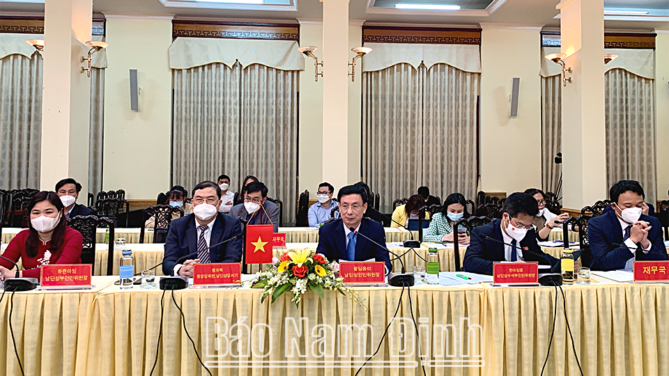 Đoàn Đại sứ quán Hàn Quốc tại Việt Nam tìm hiểu cơ hội đầu tư tại Nam Định