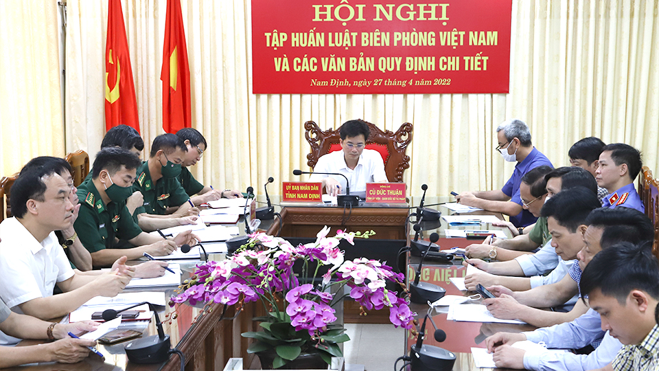Hội nghị trực tuyến toàn quốc tập huấn Luật Biên phòng Việt Nam
