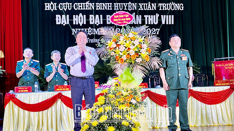 Đại hội đại biểu Hội Cựu chiến binh huyện Xuân Trường lần thứ VIII, nhiệm kỳ 2022-2027