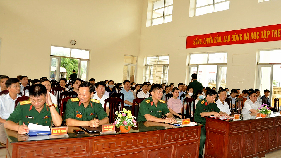 Khai giảng lớp bồi dưỡng kiến thức quốc phòng, an ninh đối tượng 3 huyện Vụ Bản