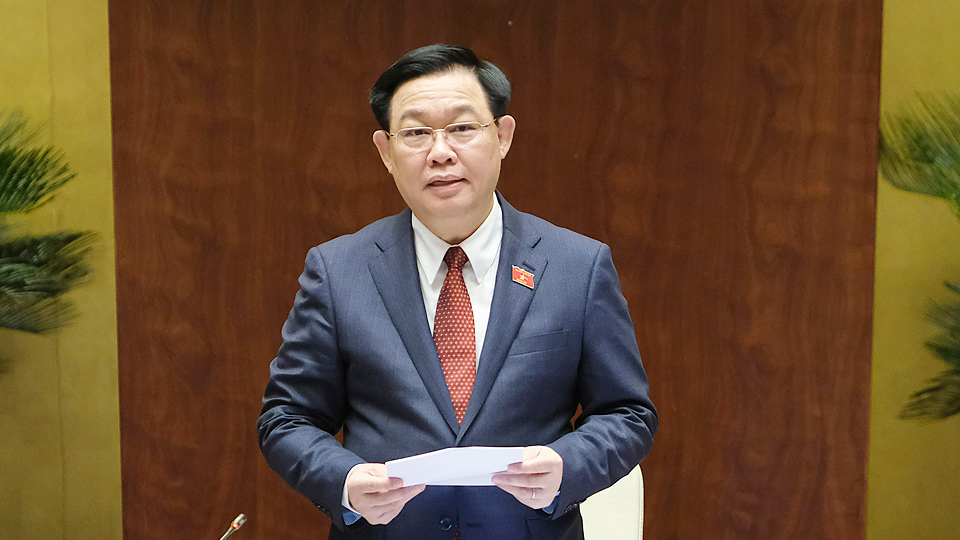 Chủ tịch Quốc hội Vương Đình Huệ điều hành phiên chất vấn và trả lời chất vấn