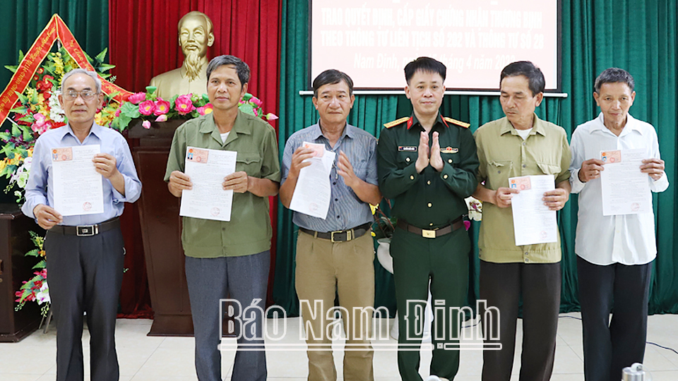 Lực lượng vũ trang tỉnh Nam Định thực hiện tốt chính sách hậu phương quân đội