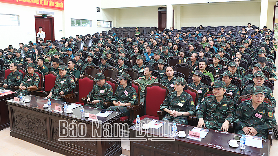 Thành phố Nam Định, huyện Giao Thủy diễn tập chiến đấu khu vực phòng thủ cụm xã, phường, thị trấn năm 2022