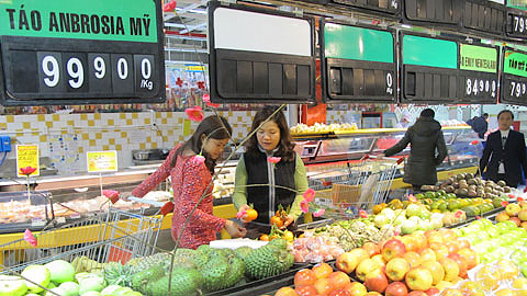 Siêu thị Big C Nam Định chuẩn bị hàng hóa phong phú phục vụ Tết Nguyên đán Giáp Ngọ.