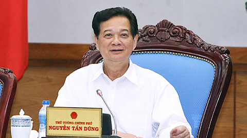 Thủ tướng Nguyễn Tấn Dũng chủ trì phiên họp. Ảnh: TTXVN