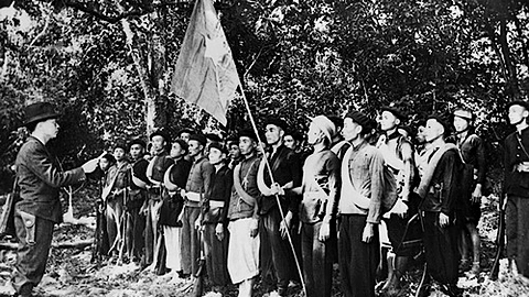 Đội Việt Nam Tuyên truyền Giải phóng quân (tiền thân của Quân đội nhân dân Việt Nam)  thành lập ngày 22/12/1944. (Ảnh tư liệu: TTXVN)