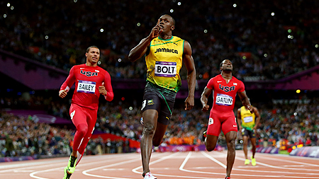 Vận động viên điền kinh Usain Bolt.