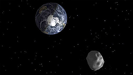  Nếu xảy ra va chạm giữa thiên thạch 2014 UR116 và Trái Đất, vụ nổ sẽ có sức mạnh lớn hơn 1.000 lần so với vụ nổ ở Chelyabinsk, Nga, hồi tháng 2 năm ngoái. Ảnh minh họa: NASA/Reuters