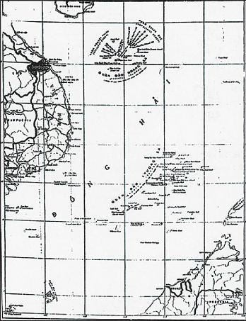 Bản đồ Hoàng Sa và Trường Sa do Nha Địa dư quốc gia Việt Nam thực hiện và ấn hành năm 1974 Nguồn: Tập san Sử Địa số 29
