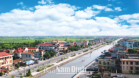 Thị trấn Yên Định hôm nay. Ảnh: Việt Thắng