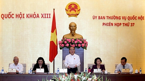 Chủ tịch QH Nguyễn Sinh Hùng phát biểu ý kiến khai mạc Phiên họp.