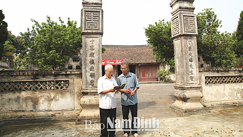 Đình Bườn, xã Mỹ Thắng (Mỹ Lộc) được công nhận là Di tích lịch sử - văn hóa cấp quốc gia tháng 1-2015.