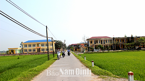 Diện mạo xã nông thôn mới Minh Tân (Vụ Bản).