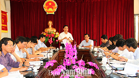 Đồng chí Trần Văn Chung, Phó Bí thư Tỉnh ủy, Chủ tịch HĐND tỉnh phát biểu kết luận buổi giám sát.