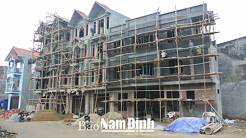 Xây dựng nhà ở dân dụng tại đường Nguyễn Thị Trinh, Khu đô thị mới Đông Đông Mạc (TP Nam Định).