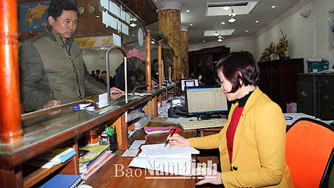Điểm thu BHXH, BHYT tại Bưu điện Thành phố Nam Định.