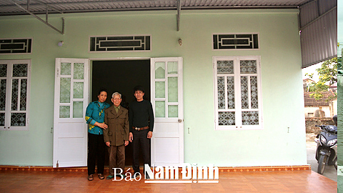 Căn nhà mới của ông Trần Ngọc Trác tại Thị trấn Gôi (Vụ Bản) được xây dựng mới từ nguồn vốn hỗ trợ theo Quyết định 22/2013/QĐ-TTg của Thủ tướng Chính phủ.