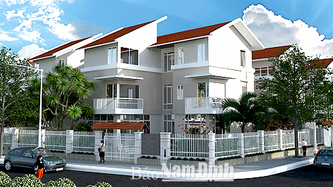 Thiết kế đề xuất không gian nhà ở tại Khu đô thị Dệt may Nam Định. Ảnh: Do cơ sở cung cấp