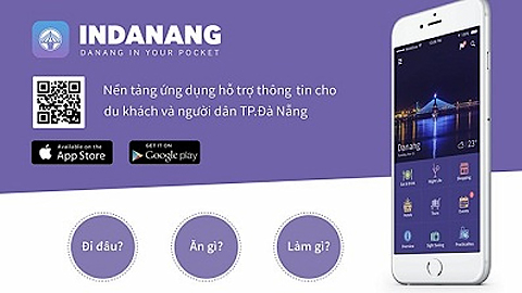 Ứng dụng inDanang App trên nền tảng di động .