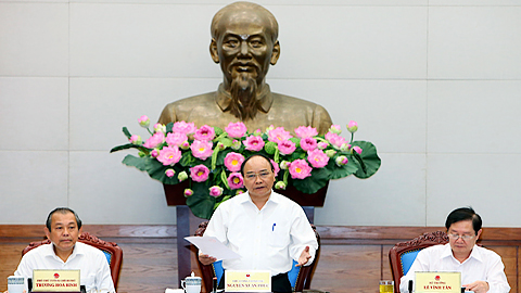 Thủ tướng Nguyễn Xuân Phúc phát biểu chỉ đạo Hội nghị. Ảnh: Thống Nhất - TTXVN