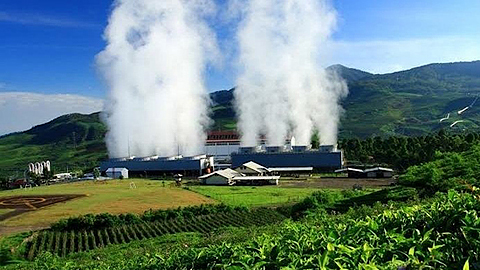 Nhà máy điện địa nhiệt Wayang Windu nhìn từ xa. Ảnh: Internet