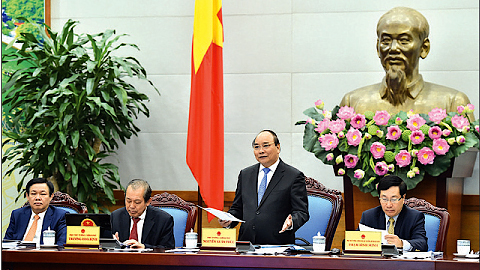 Thủ tướng Nguyễn Xuân Phúc phát biểu khai mạc hội nghị. Ảnh: chinhphu.vn