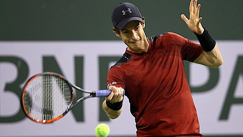 Tay vợt người Anh Andy Murray thi đấu không thành công ở Indian Wells khi sớm bị loại ngay từ vòng 2. (Ảnh: Getty Images)