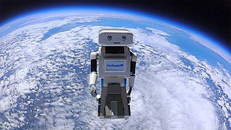 Công nghệ mới về điều khiển người máy (robot) di động trong không gian bằng cách sử dụng chương trình mini.