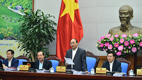 Thủ tướng Nguyễn Xuân Phúc chủ trì phiên họp Chính phủ thường kỳ tháng 3/2017