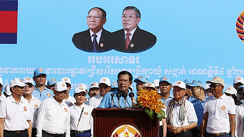 Thủ tướng Cam-pu-chia Hun Xen tuyên bố CPP giành chiến thắng.