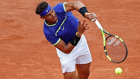 Rafael Nadal chỉ còn cách danh hiệu Roland Garros thứ 10 trong sự nghiệp đúng ba trận thắng. Ảnh: Reuters