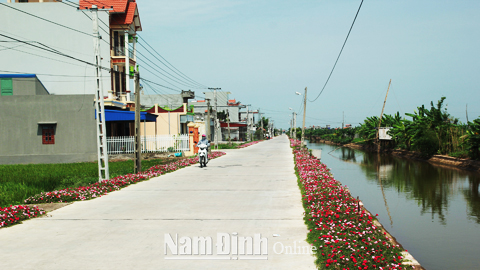 Giao thông nông thôn xã Hải Quang.