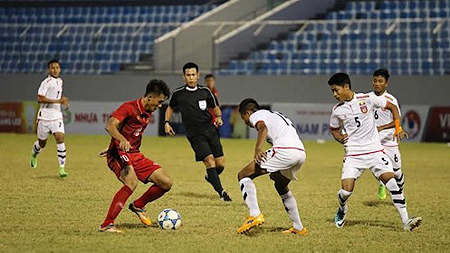 Trong trận đấu cuối cùng của giải, các cầu thủ U15 Việt Nam đã thi đấu nỗ lực trước U15 Myanmar.