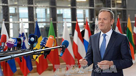 Chủ tịch Hội đồng châu Âu Donald Tusk. Ảnh: AFP/TTXVN