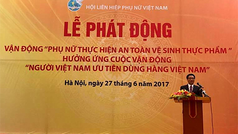 Phó Thủ tướng Vũ Đức Đam phát biểu tại buổi lễ - Ảnh: Minh Châu