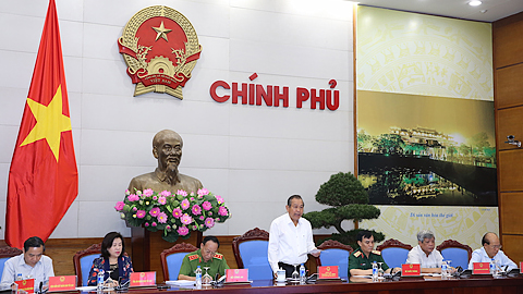 Phó Thủ tướng Thường trực Chính phủ Trương Hòa Bình chủ trì Hội nghị. Ảnh: VGP/Lê Sơn 