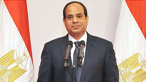 Tổng thống Cộng hòa Ả-rập Ai Cập Áp-đen Pha-ta An Si-si. Ảnh: Internet