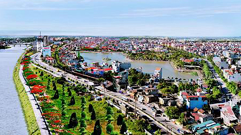 Một góc thành phố Phủ Lý, tỉnhHà Nam. Ảnh: VTV