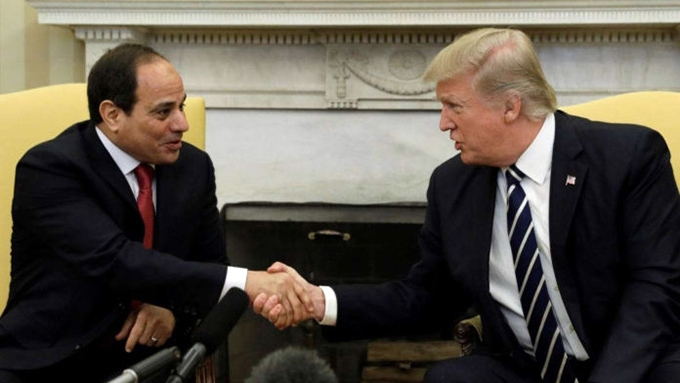 Tổng thống Mỹ gặp người đồng cấp Ai Cập.