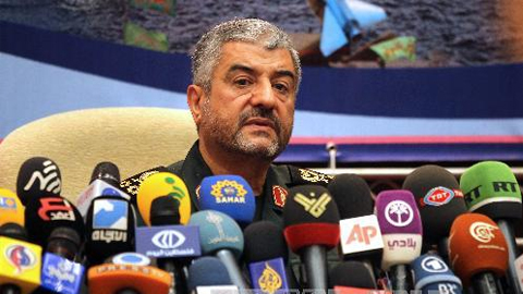 Tư lệnh Lực lượng Vệ binh Cách mạng Iran, Chuẩn tướng Mohammad Ali Jafari. Ảnh: AFP/TTXVN