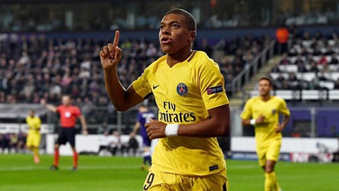 Sao trẻ Mbappe tiếp tục tỏa sáng góp công trong chiến thắng 4-0 của PSG.