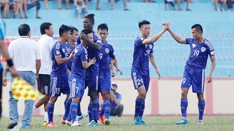 Các cầu thủ Quảng Nam có thể tiếp tục chiến thắng để duy trì ngôi đầu bảng?