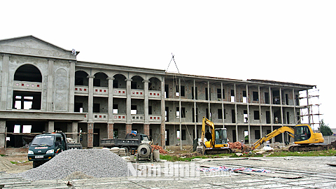 Trường THCS xã Xuân Tiến (Xuân Trường) được xây dựng với kinh phí đầu tư hơn 8 tỷ 370 triệu đồng.